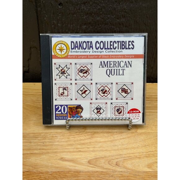 Dakota Collectibles American Quilt Embroidery Design Collection CD-ROM 20 Design - Picture 1 of 3